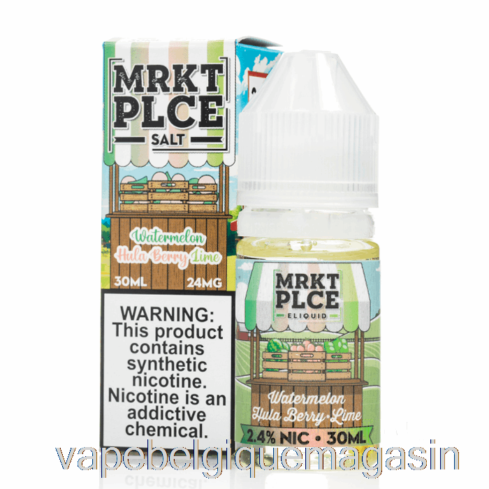 Vape Belgique Pastèque Hula Berry Lime - Sels Mrkt - 30ml 48mg
